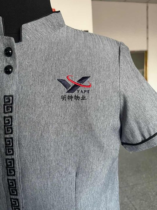 明特物業(yè)工作服定制案例款式