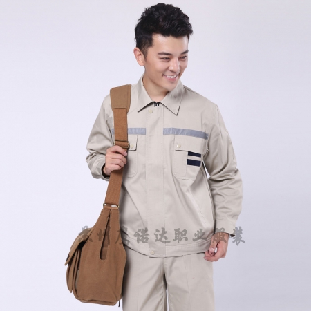 米色拼藏青CVC紗卡電力防護(hù)服AC112-DG